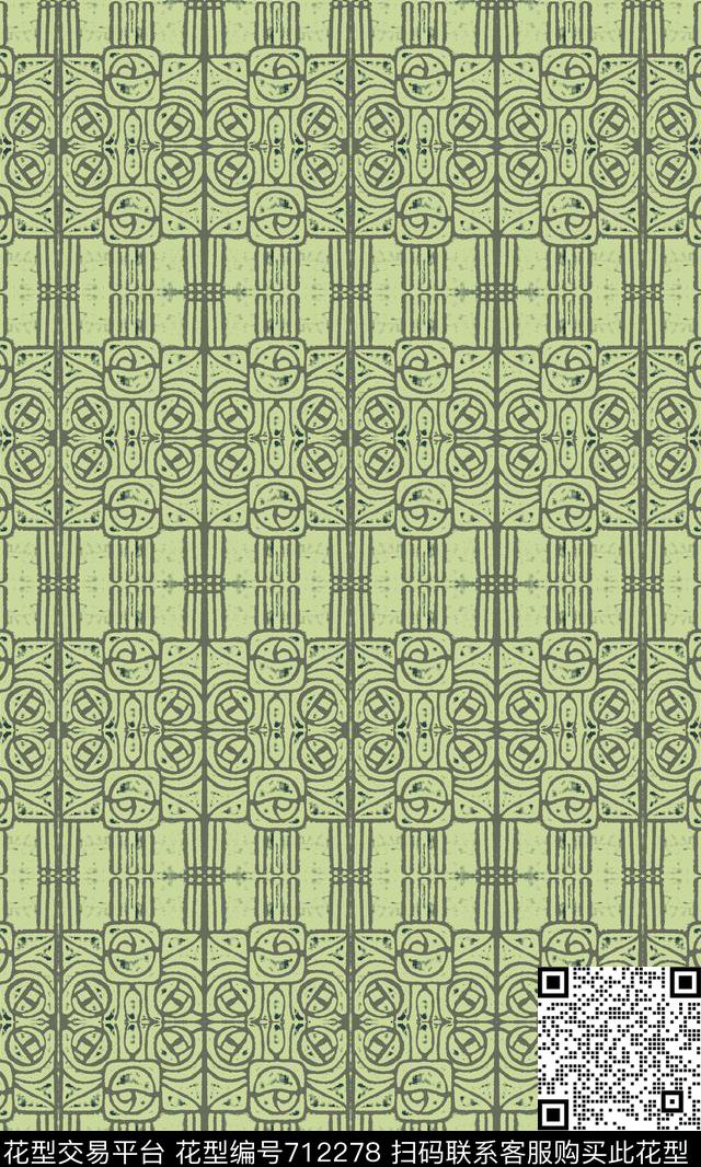 创意格子格子图案复古时尚传统印花华亿平台下载（图片编号: 712278） - 瓦栏（Walan）