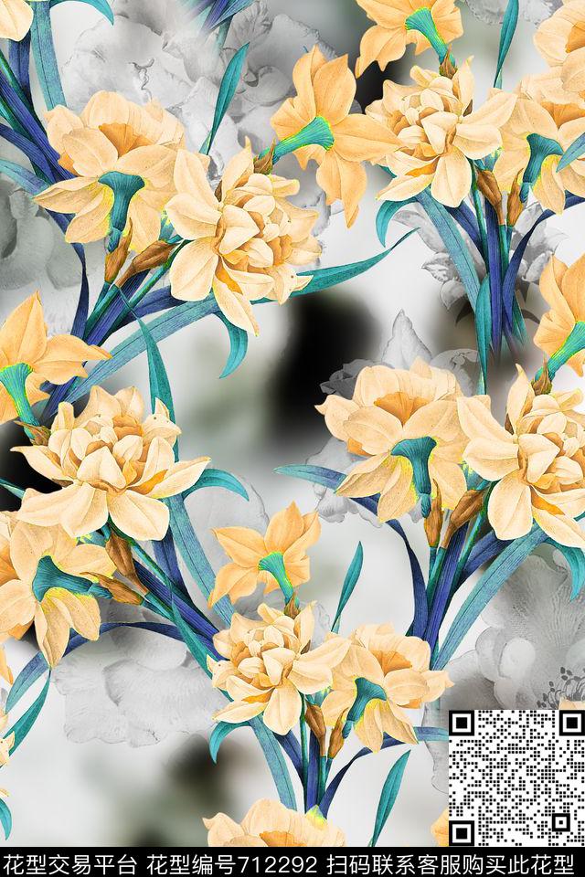 女装旗袍中老年女装数码印花华亿平台下载（图片编号: 712292） - 瓦栏（Walan）