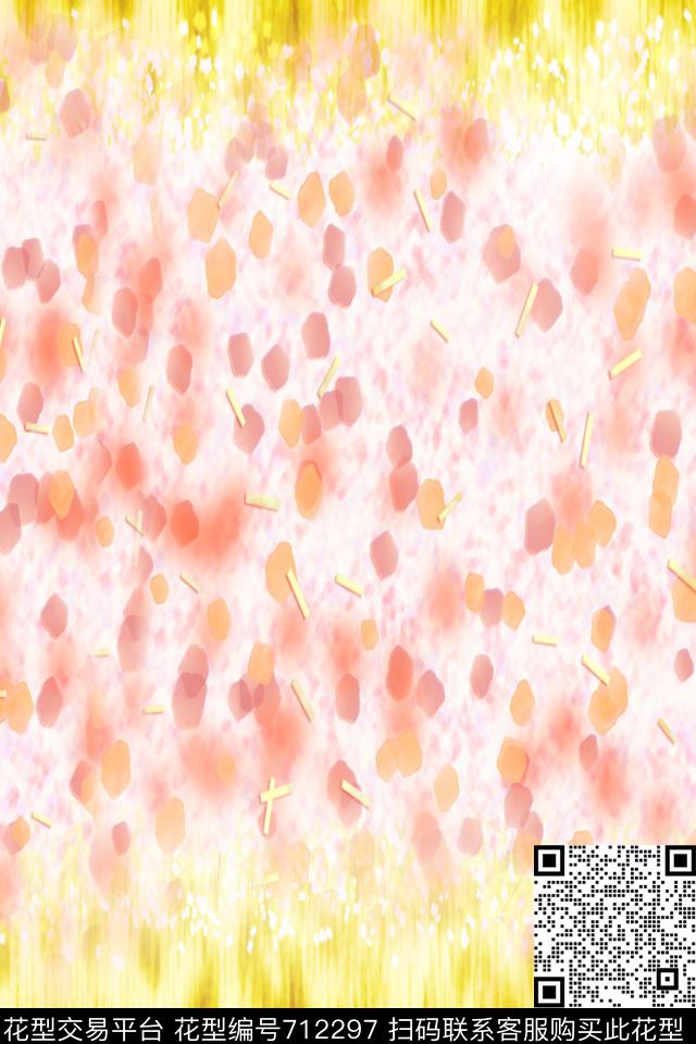 乱花花卉抽象数码印花华亿平台下载（图片编号: 712297） - 瓦栏（Walan）