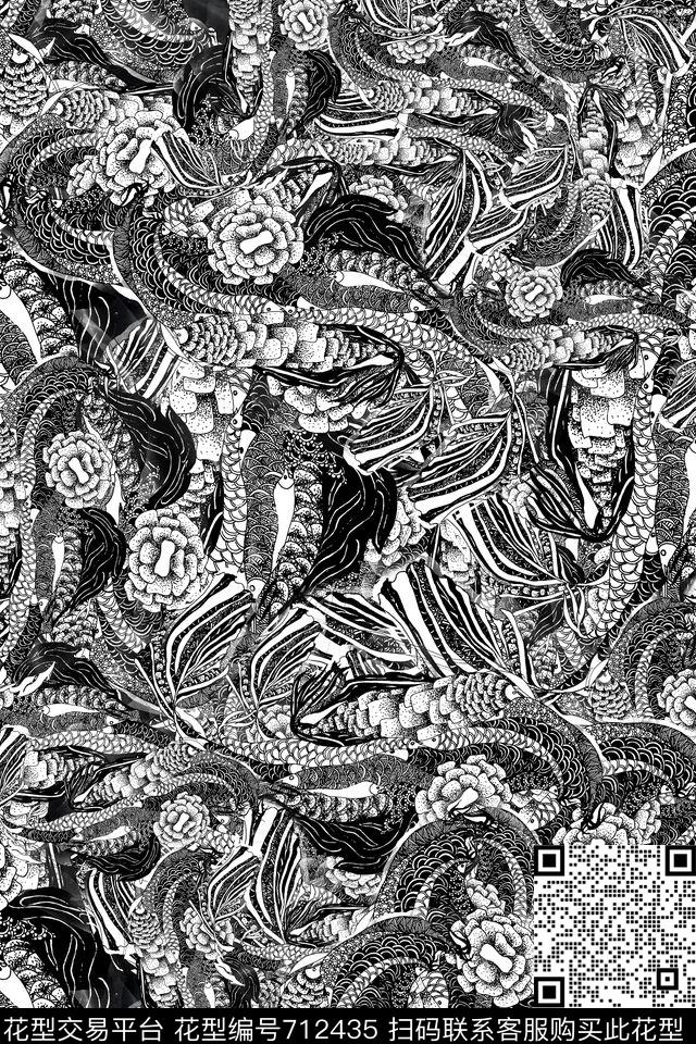 装饰画原创手绘图案T恤卫衣图案数码印花华亿平台下载（图片编号: 712435） - 瓦栏（Walan）