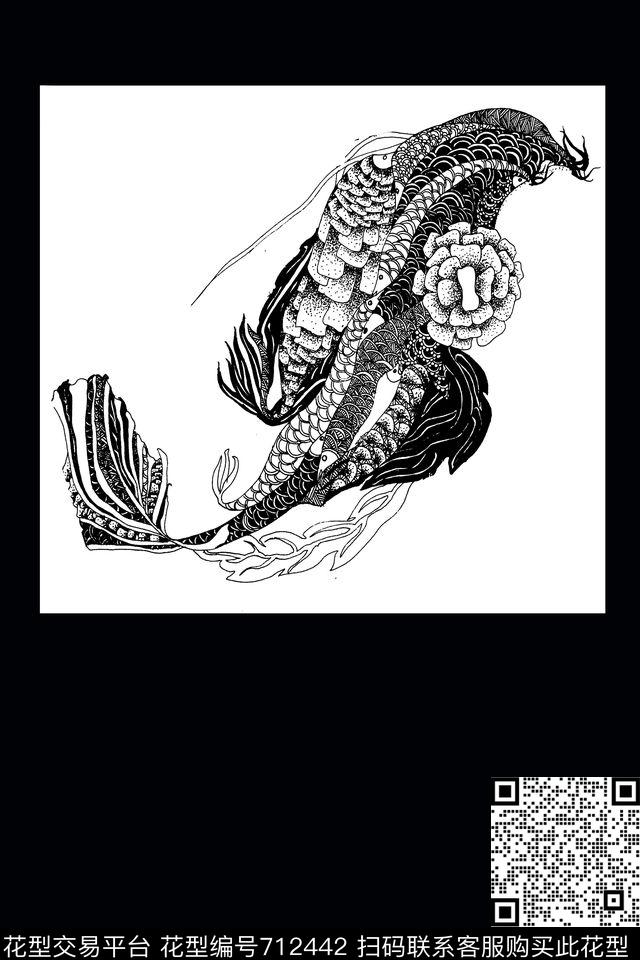 女装男装纹样数码印花华亿平台下载（图片编号: 712442） - 瓦栏（Walan）