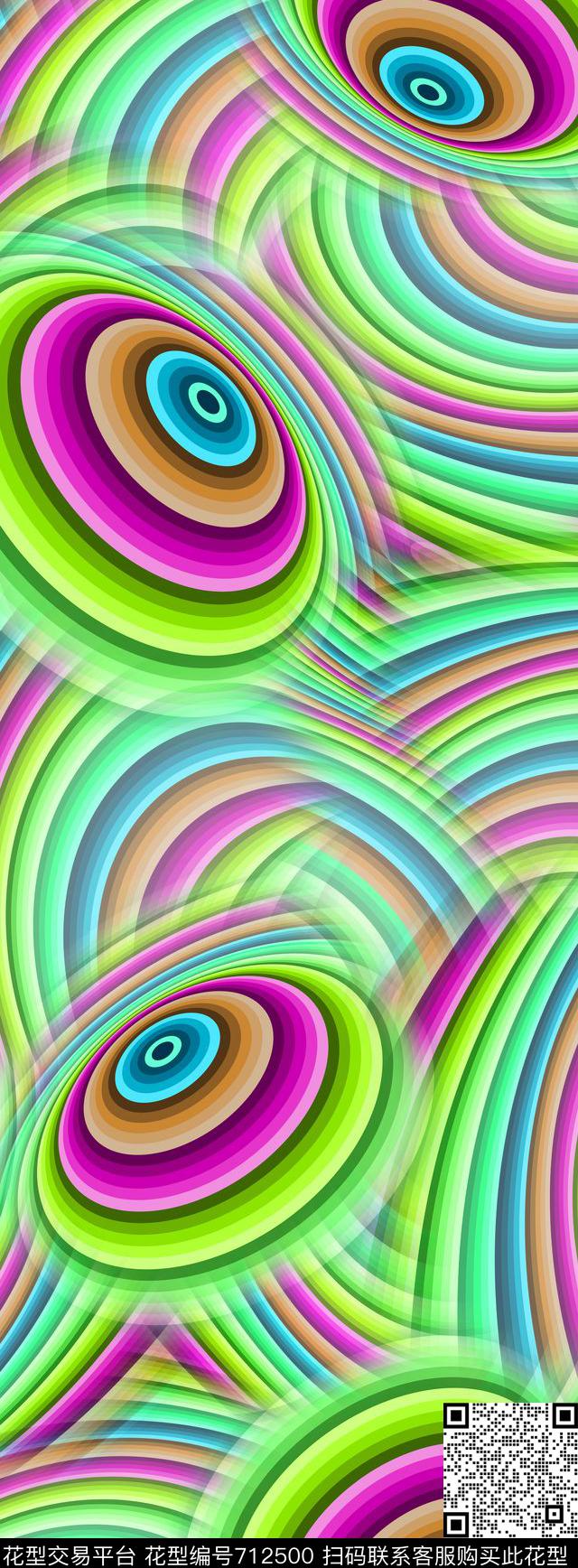 丝巾长巾不规则几何几何数码印花华亿平台下载（图片编号: 712500） - 瓦栏（Walan）