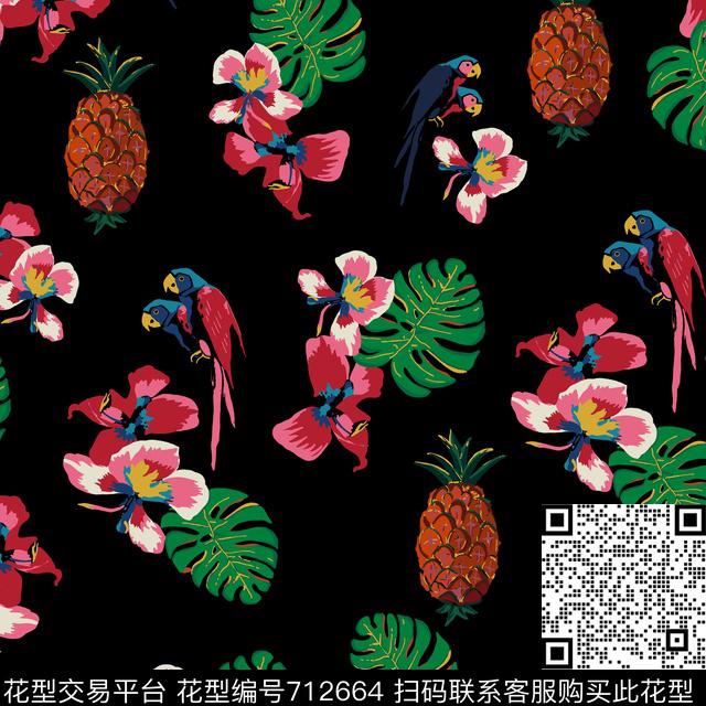 华伦天奴valentino2017花卉传统印花华亿平台下载（图片编号: 712664） - 瓦栏（Walan）