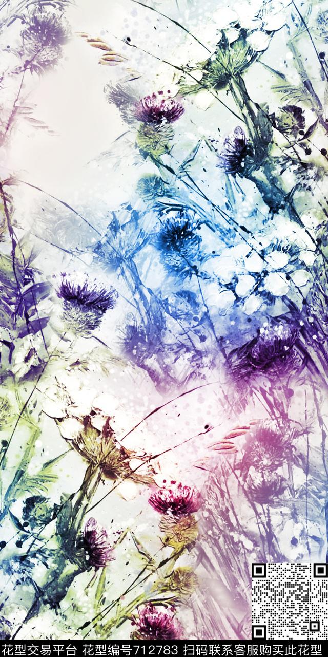 乱花小碎花花朵数码印花华亿平台下载（图片编号: 712783） - 瓦栏（Walan）