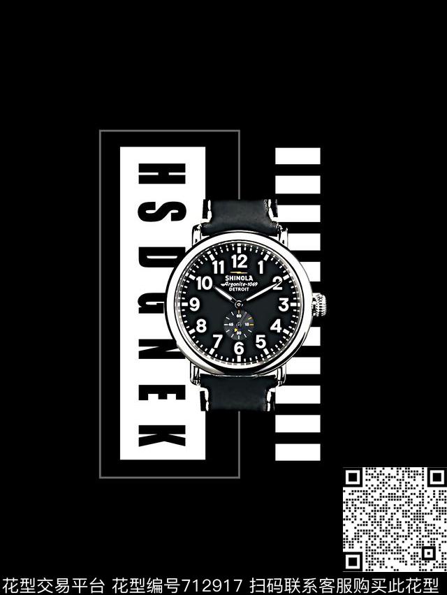 几何钟表抽象手绘T恤卫衣加克衬衫裤子外套羽绒服时尚潮流潮牌大牌复古艺术欧美高清数码立体数码印花华亿平台下载（图片编号: 712917） - 瓦栏（Walan）