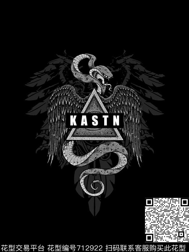 蛇翅膀抽象手绘T恤卫衣加克衬衫裤子外套羽绒服时尚潮流潮牌大牌复古艺术欧美高清数码立体数码印花华亿平台下载（图片编号: 712922） - 瓦栏（Walan）