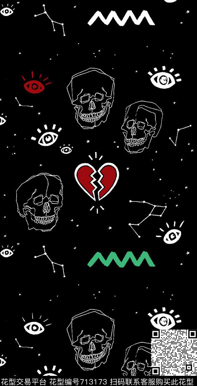 艺术趣味手绘、数码印花华亿平台下载（图片编号: 713173） - 瓦栏（Walan）