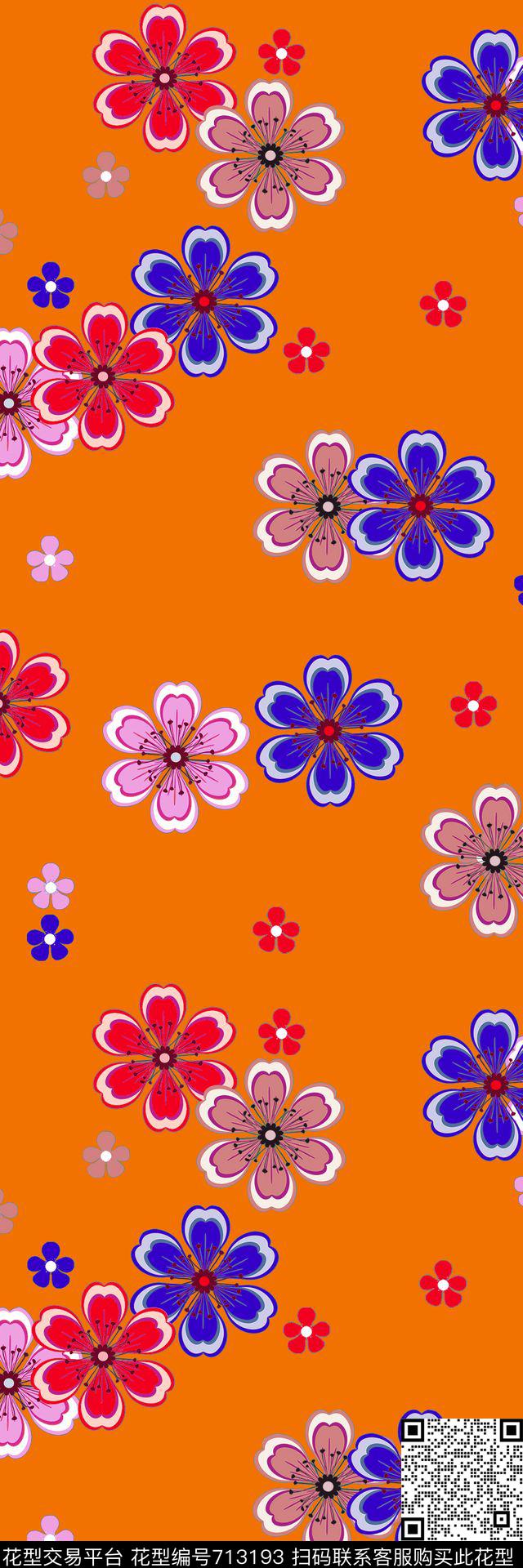 小碎花花朵小花传统印花华亿平台下载（图片编号: 713193） - 瓦栏（Walan）