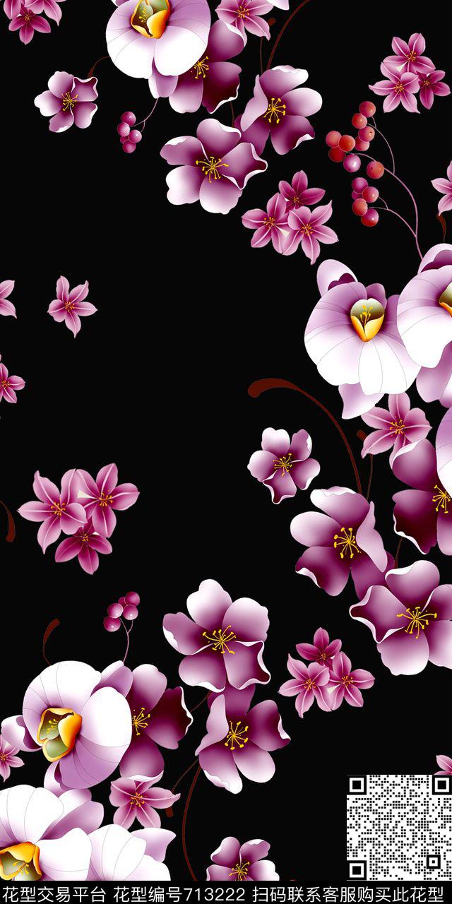 花朵数码花卉数码印花华亿平台下载（图片编号: 713222） - 瓦栏（Walan）