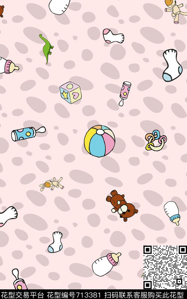 卡通婴儿用品玩具数码印花华亿平台下载（图片编号: 713381） - 瓦栏（Walan）