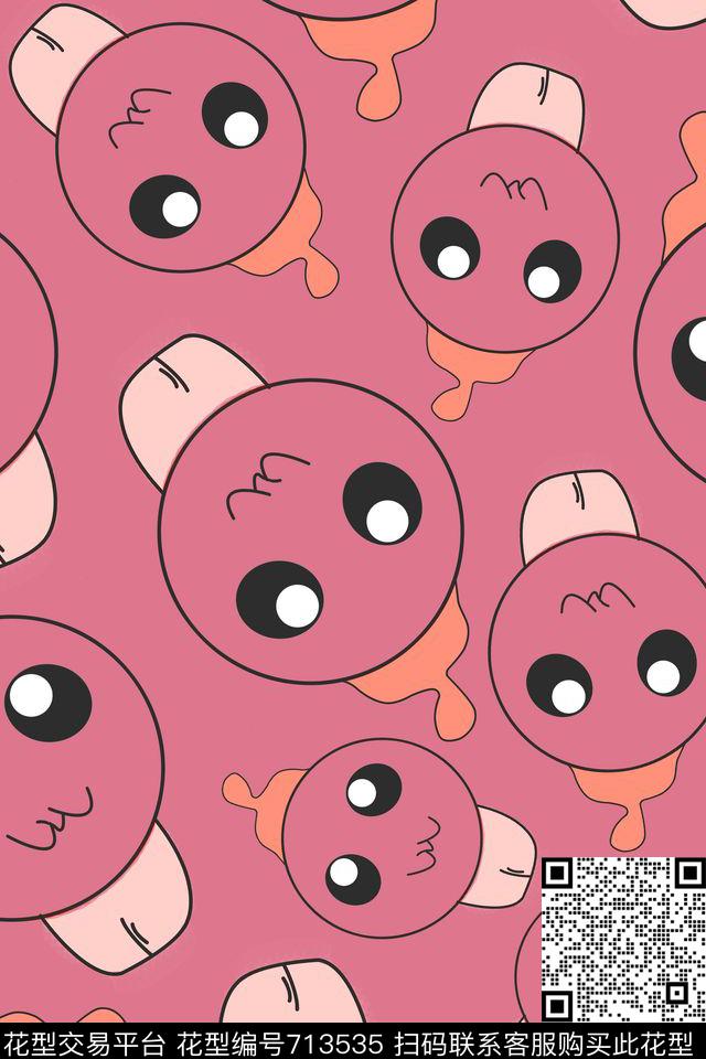 卡通童装可爱数码印花华亿平台下载（图片编号: 713535） - 瓦栏（Walan）