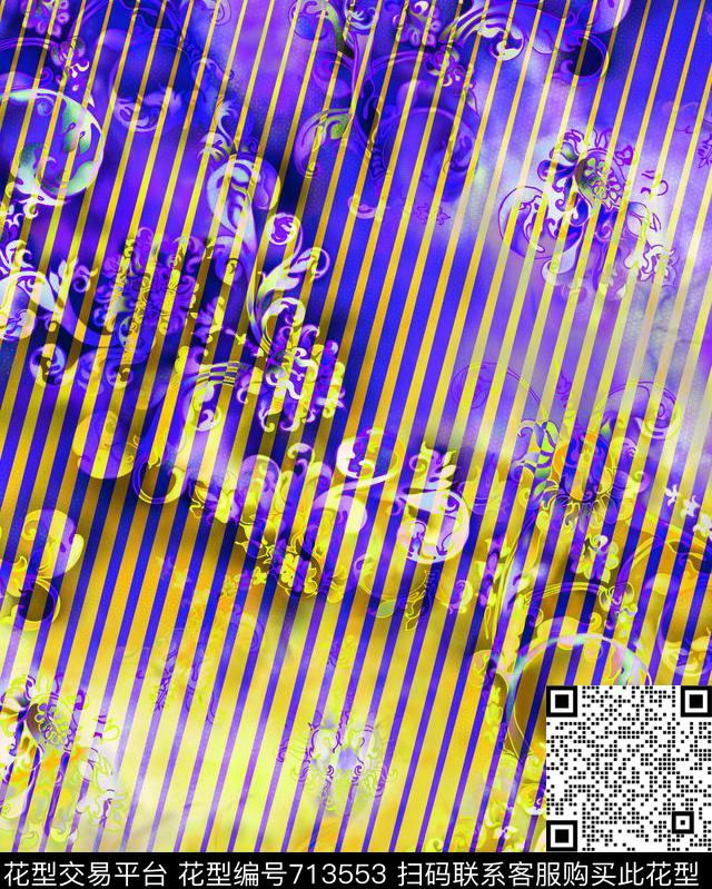 花纹抽象几何光线数码印花华亿平台下载（图片编号: 713553） - 瓦栏（Walan）