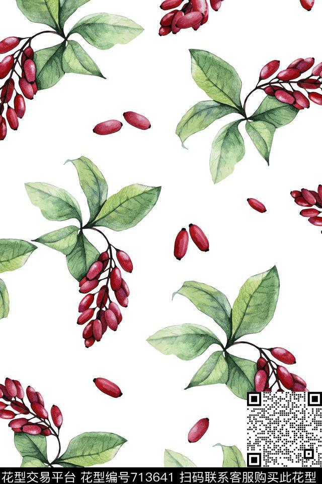 大花花朵花卉数码印花华亿平台下载（图片编号: 713641） - 瓦栏（Walan）