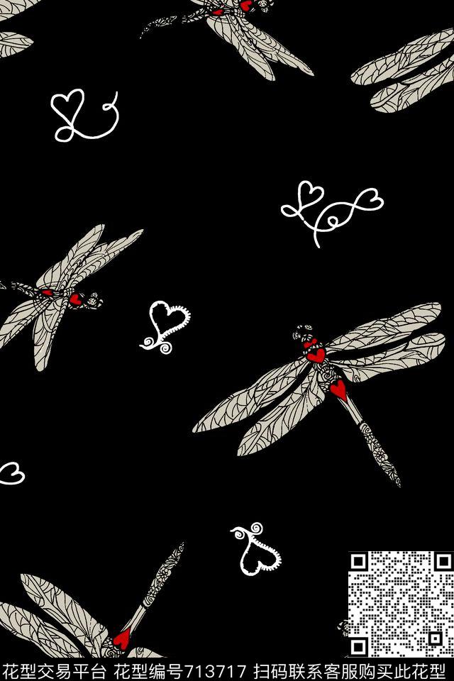 昆虫男装印花女装印花传统印花华亿平台下载（图片编号: 713717） - 瓦栏（Walan）