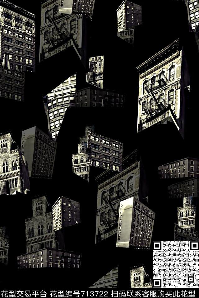 古建筑男装印花抽象手绘T恤卫衣加克衬衫裤子外套羽绒服时尚潮流潮牌大牌复古英文字欧美高清数码立体数码印花华亿平台下载（图片编号: 713722） - 瓦栏（Walan）