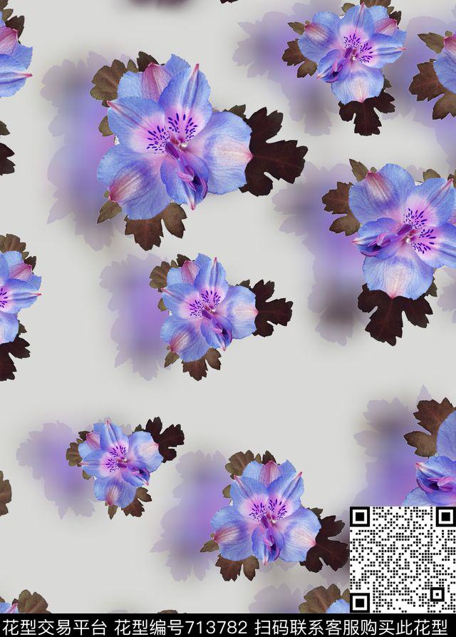 数码华亿平台花卉民族风数码印花华亿平台下载（图片编号: 713782） - 瓦栏（Walan）