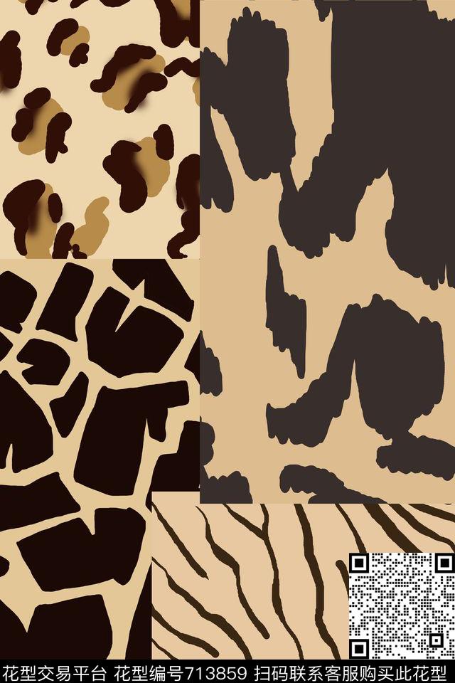 动物迷彩女装迷彩数码印花华亿平台下载（图片编号: 713859） - 瓦栏（Walan）
