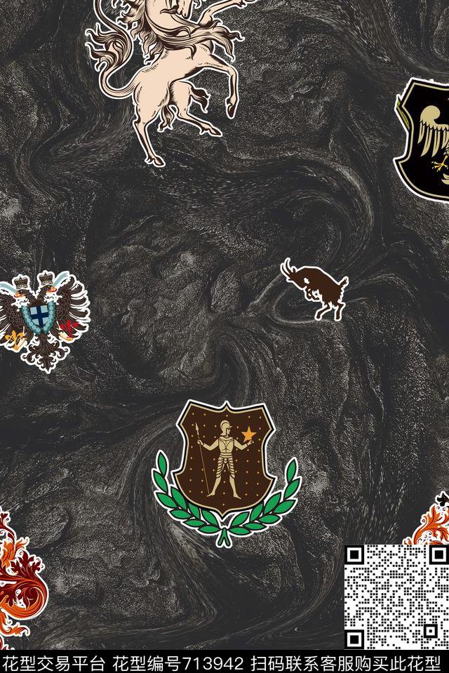 男装夹克贴图数码印花华亿平台下载（图片编号: 713942） - 瓦栏（Walan）