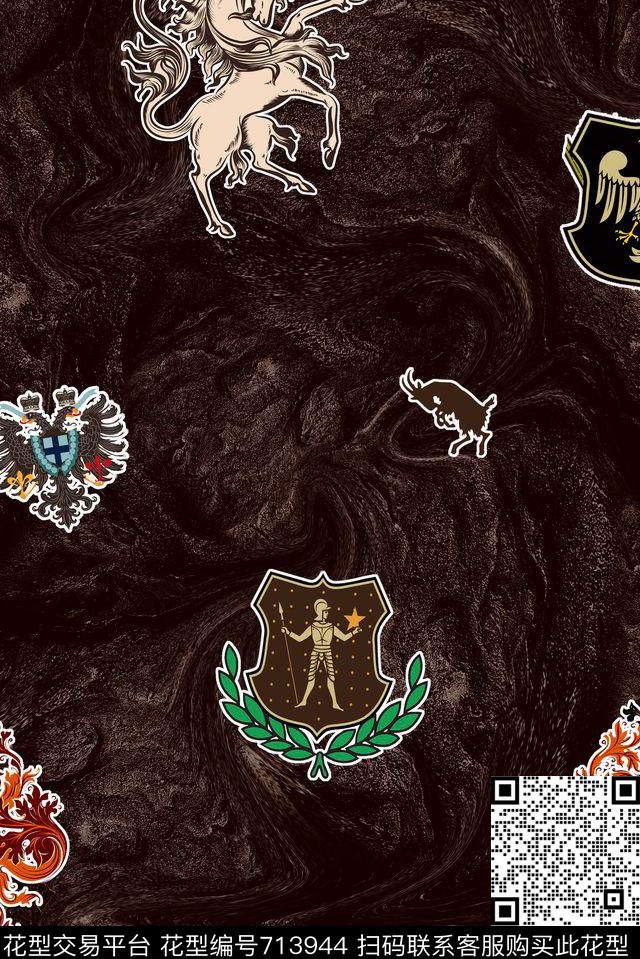 男装夹克贴图数码印花华亿平台下载（图片编号: 713944） - 瓦栏（Walan）