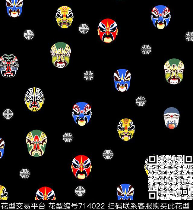 Fei-民族风中国风中国文化传统印花华亿平台下载（图片编号: 714022） - 瓦栏（Walan）