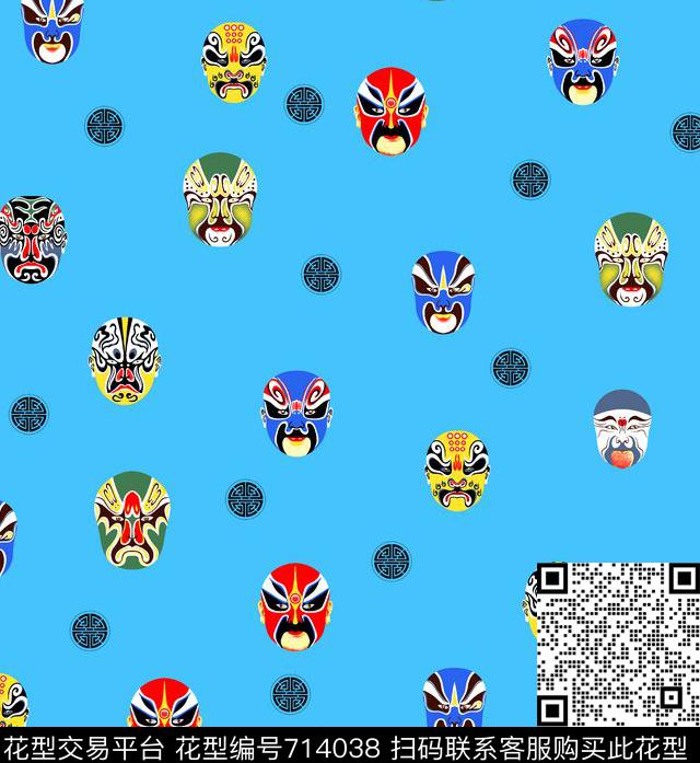 Fei-民族风中国风中国文化传统印花华亿平台下载（图片编号: 714038） - 瓦栏（Walan）