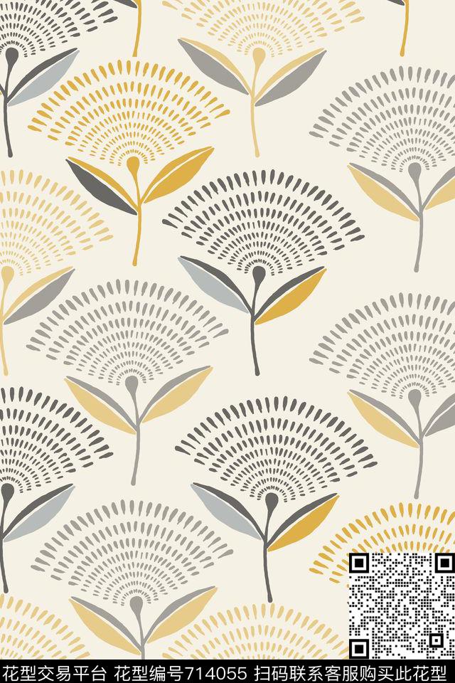 童装女装植物纹传统印花华亿平台下载（图片编号: 714055） - 瓦栏（Walan）