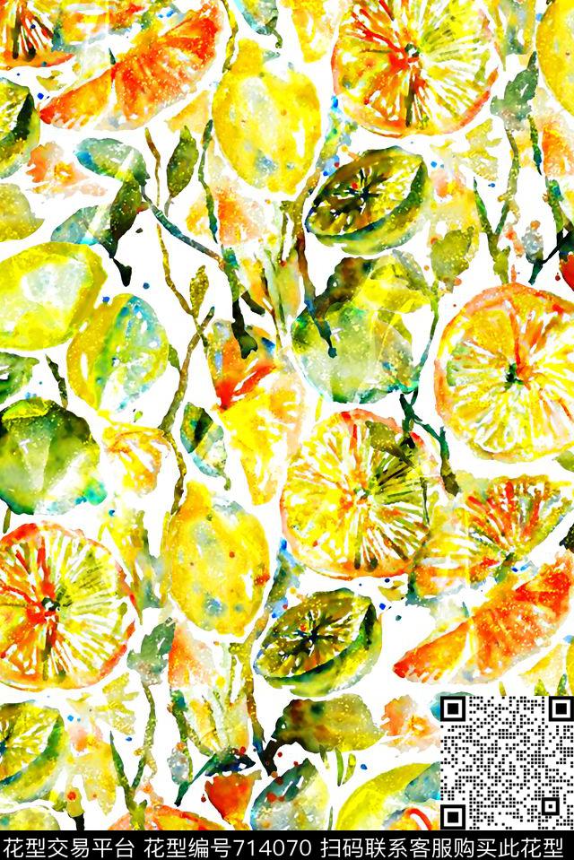 水彩纹理女装水果印花抽象几何清爽印花梦幻艺术平底立体手绘印花满版最新高清数码印花蕾丝民族中国风绣花珠宝肌理时尚潮流大牌复古欧美风数码印花华亿平台下载（图片编号: 714070） - 瓦栏（Walan）