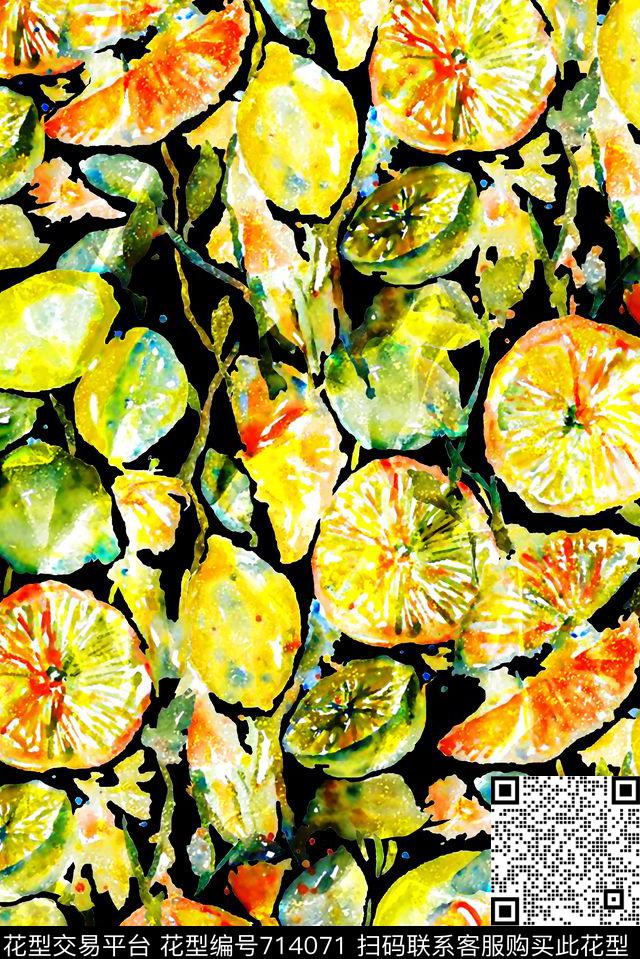水彩纹理女装水果印花抽象几何清爽印花梦幻艺术平底立体手绘印花满版最新高清数码印花蕾丝民族中国风绣花珠宝肌理时尚潮流大牌复古欧美风数码印花华亿平台下载（图片编号: 714071） - 瓦栏（Walan）