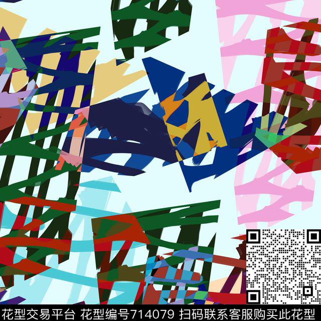 复古女装华亿平台秘密3.0【几何格调】数码印花华亿平台下载（图片编号: 714079） - 瓦栏（Walan）