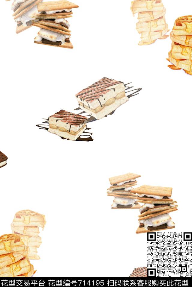 面包点心饼干数码印花华亿平台下载（图片编号: 714195） - 瓦栏（Walan）