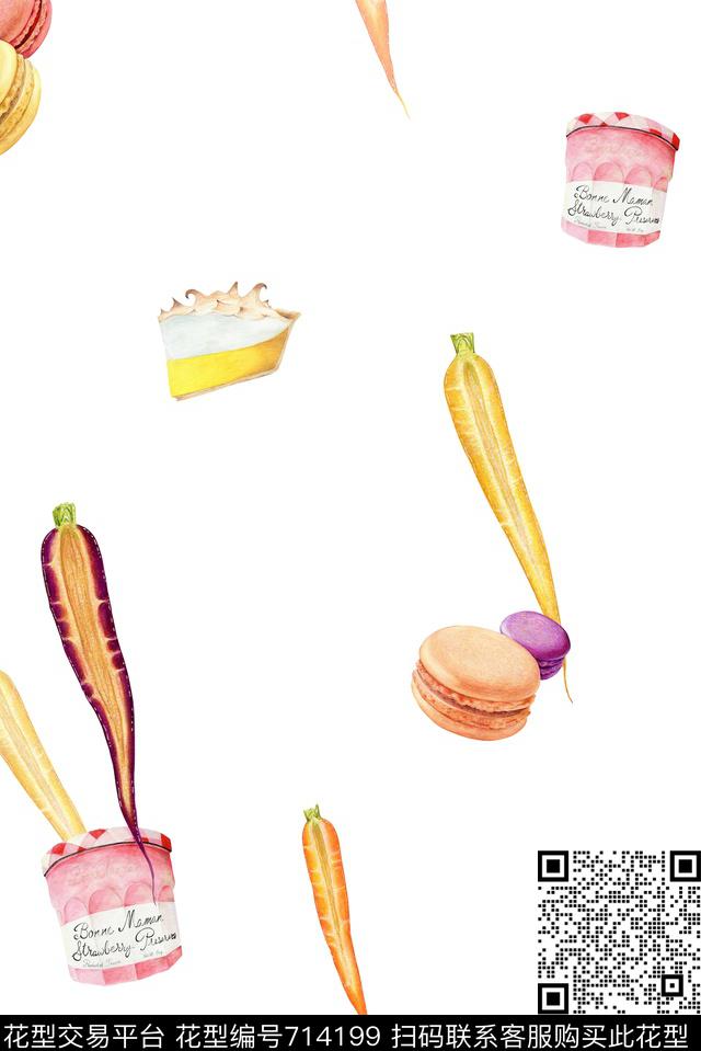 面包点心饼干数码印花华亿平台下载（图片编号: 714199） - 瓦栏（Walan）