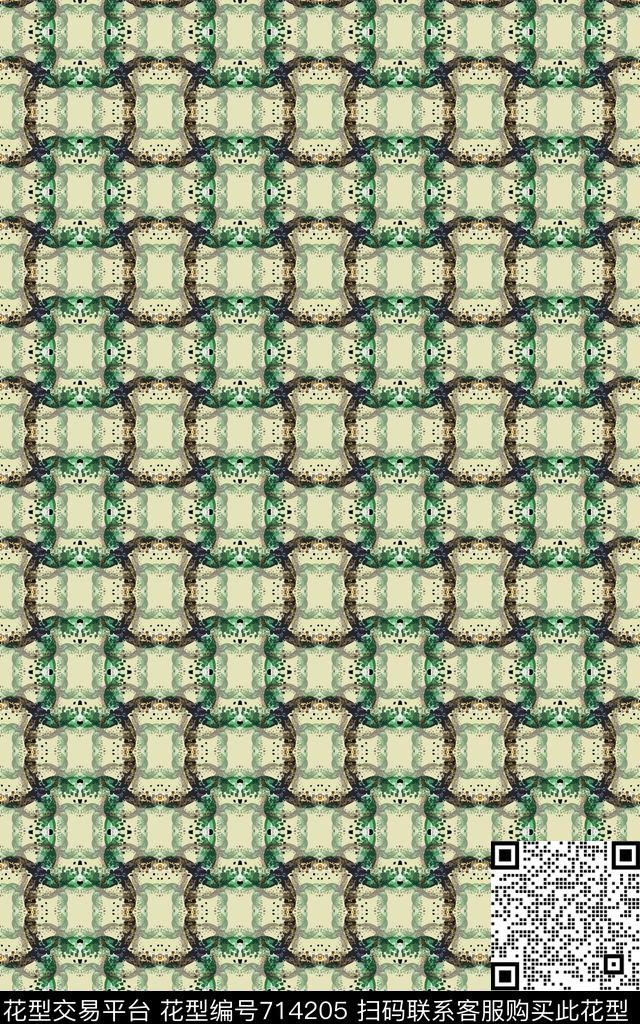 格子图案格子混搭创意格子数码印花华亿平台下载（图片编号: 714205） - 瓦栏（Walan）