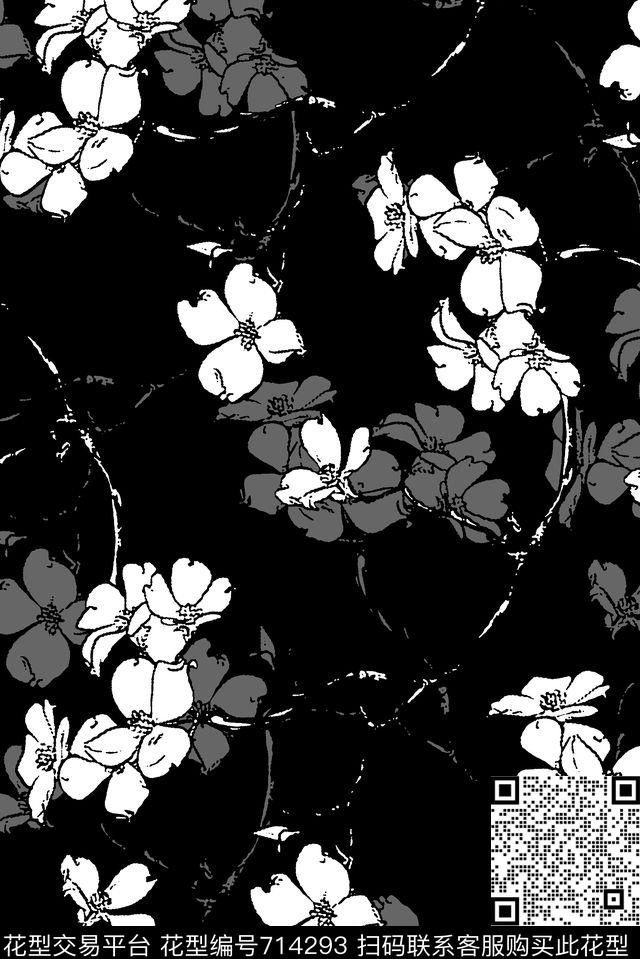 花卉男装印花女装印花传统印花华亿平台下载（图片编号: 714293） - 瓦栏（Walan）