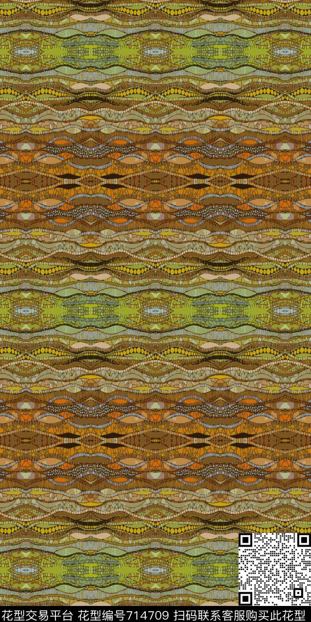 格子混搭迷彩条纹几何炫彩数码印花华亿平台下载（图片编号: 714709） - 瓦栏（Walan）