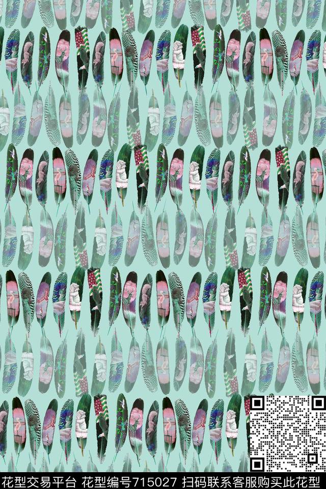 部落羽毛动物纹羽毛上的动物图案传统印花华亿平台下载（图片编号: 715027） - 瓦栏（Walan）