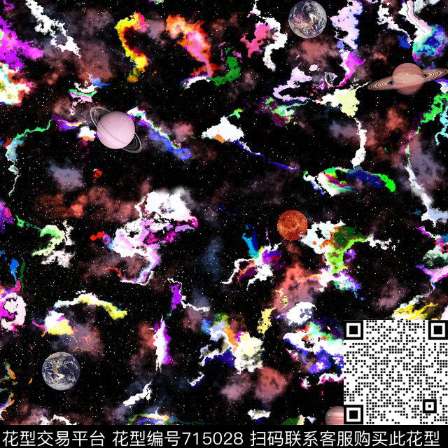 繁星星际地球数码印花华亿平台下载（图片编号: 715028） - 瓦栏（Walan）