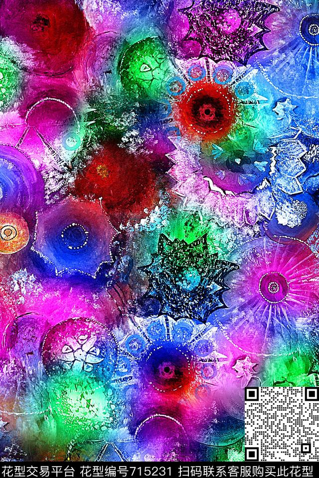 A.I.F时尚女装满版A.I.F时尚雪纺华亿平台A.I.F时尚网布华亿平台数码印花华亿平台下载（图片编号: 715231） - 瓦栏（Walan）