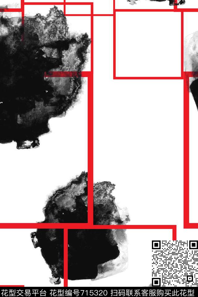 趣味抽象休闲时尚传统印花华亿平台下载（图片编号: 715320） - 瓦栏（Walan）