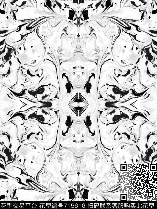 石纹女装大理石数码印花华亿平台下载（图片编号: 715616） - 瓦栏（Walan）