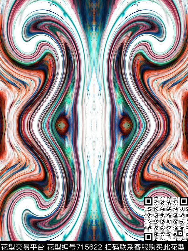 石纹女装大理石数码印花华亿平台下载（图片编号: 715622） - 瓦栏（Walan）