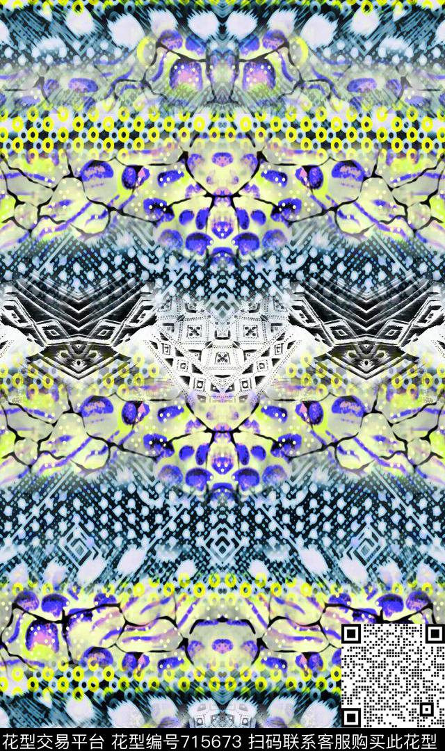 老虎动物纹肌理数码印花华亿平台下载（图片编号: 715673） - 瓦栏（Walan）