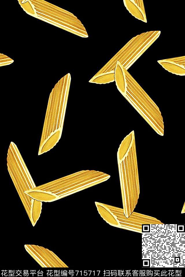 香蕉趣味大牌数码印花华亿平台下载（图片编号: 715717） - 瓦栏（Walan）