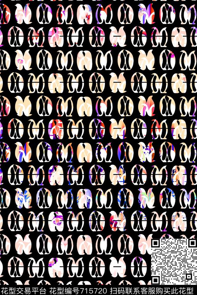 小方块不规则几何菱形数码印花华亿平台下载（图片编号: 715720） - 瓦栏（Walan）