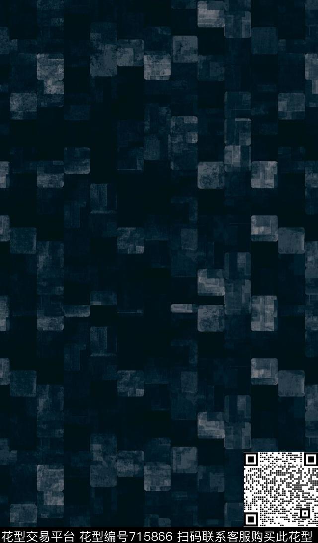 抽象手绘几何水彩画数码印花时尚潮流男装满版印花衬衫T恤夹克外套卫衣复古印花数码印花华亿平台下载（图片编号: 715866） - 瓦栏（Walan）