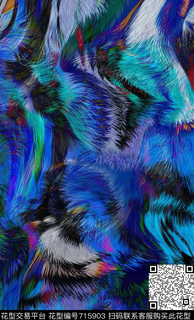 毛皮纹理秋冬数码印花华亿平台下载（图片编号: 715903） - 瓦栏（Walan）