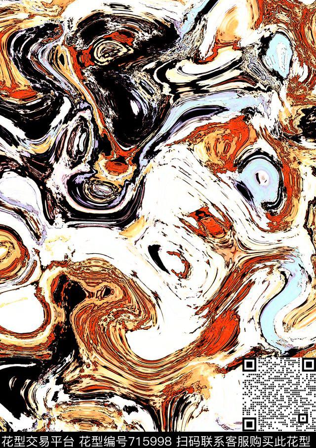 裂痕肌理石纹数码印花华亿平台下载（图片编号: 715998） - 瓦栏（Walan）