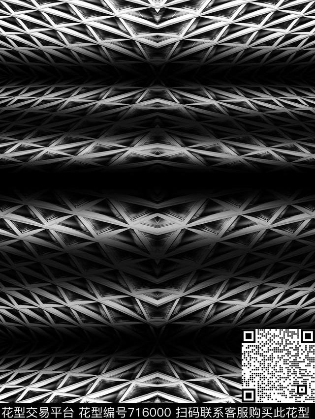 几何建筑上下华亿平台数码印花华亿平台下载（图片编号: 716000） - 瓦栏（Walan）