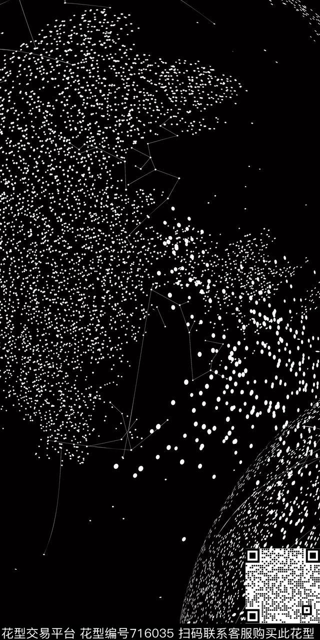 不规则几何圆点三角形数码印花华亿平台下载（图片编号: 716035） - 瓦栏（Walan）