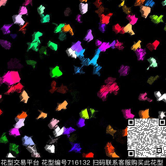 豹纹彩石蜡笔数码印花华亿平台下载（图片编号: 716132） - 瓦栏（Walan）