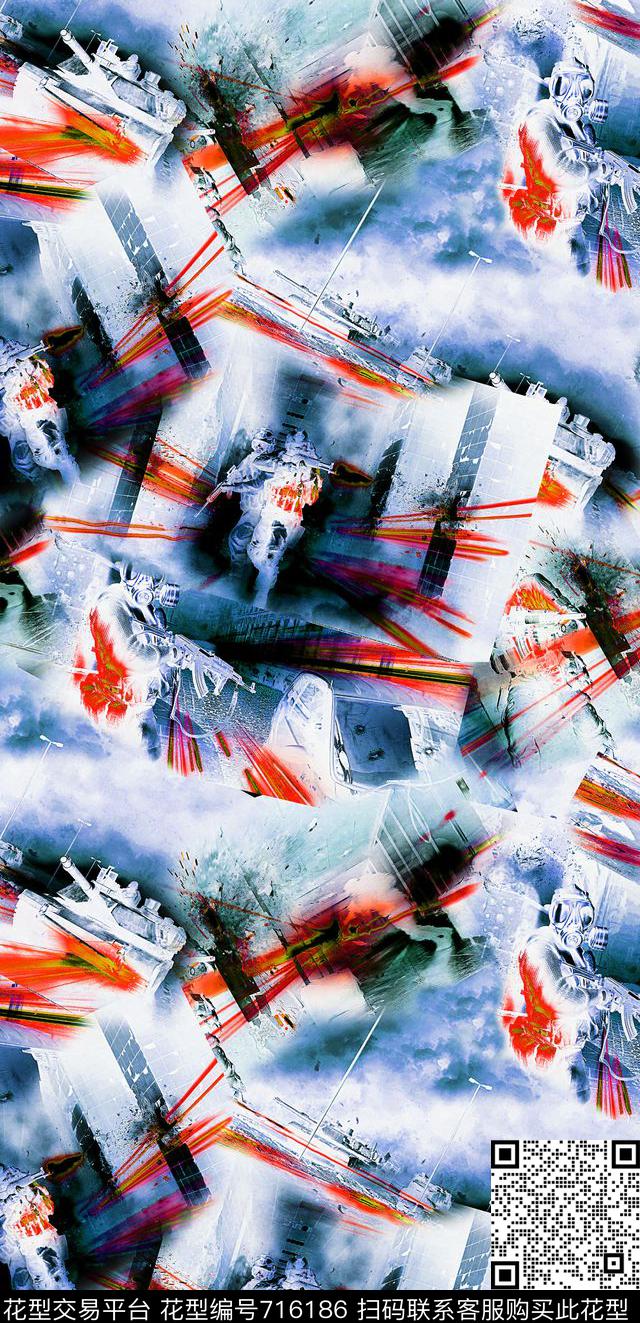 趣味枪游戏数码印花华亿平台下载（图片编号: 716186） - 瓦栏（Walan）